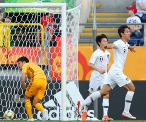 Asan Mugunghwa celebra el gol de Corea de Sur ante Japón en el Mundial Sub-20 de Polonia. Foto: FIFA.COM