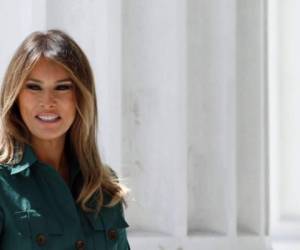 Melania Trump ingresó el lunes para una intervención quirúrgica por un problema 'benigno' en el riñón. Foto: AFP