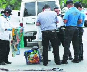 El accidente fue en la carretera a Puerto Cortés. Foto El Heraldo.