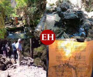 El cadáver calcinado de un hombre con un rótulo donde se detallaron los motivos de su atroz crimen, fue encontrado la mañana de este martes en una zona montañosa de Siguatepeque, Comayagua, zona central de Honduras.