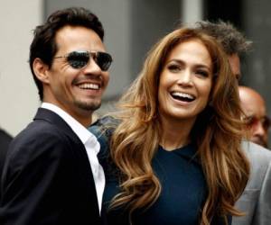 Marc anthony y Jennifer López estuvieron juntos como pareja por más de 10 años. (foto: AFP)