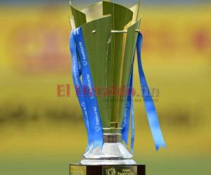 El trofeo que se llevará el campeón del Torneo Apertura 2024 de la Liga Nacional de Honduras.