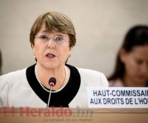 La Alta Comisionada de la ONU para los Derechos Humanos, Michelle Bachelet. Foto AFP