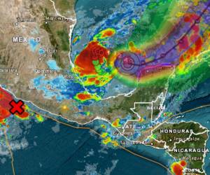 Imagen tomada del seguimiento en vivo al huracán Milton en Servir.net