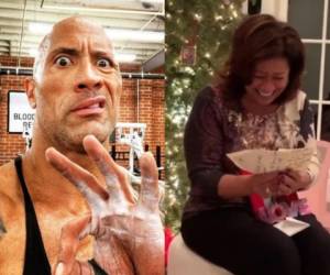 El actor le dejó una tarjeta en el árbol de Navidad con un mensaje muy especial. Fotos Instagram @therock