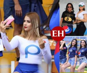 La final de ida entre Motagua y Olimpia fue una pasarela de bellas aficionadas. Las guapas mujeres robaron miradas previo al inicio del juego en el Estadio Nacional. Foto: Alex Pérez / Emilio Flores / Ronal Aceituno / Andro Rodríguez.