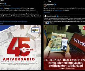 En sus 45 años de compromiso, sectores felicitan a EL HERALDO