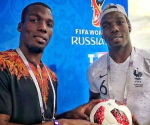 Florentin y Paul Pogba durante el Mundial de Rusia 2018.