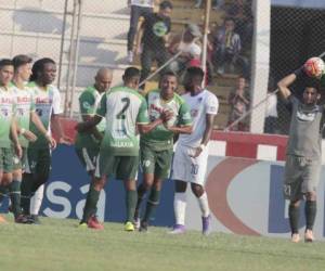 Carlos Ovidio Lanza abrió el marcador ante el Olimpia en el Nacional.