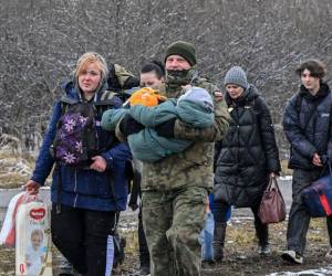 La mayoría de personas que han huído de Ucrania lo han hecho hacia Polonia.