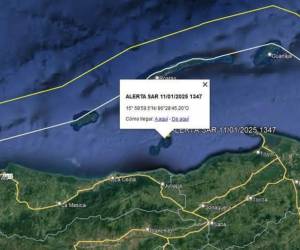 La alerta de Búsqueda y Respuesta (SAR) fue emitida a la 01:47 p.m. de este sábado 11 de enero.