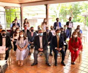 43 hondureños fueron seleccionados para estudiar en Taiwán. Foto: Cortesía