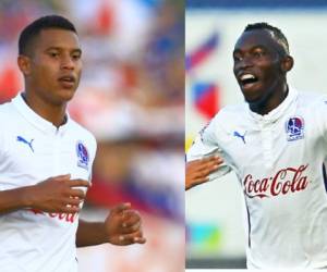 Óscar Salas y Alberth Elis jugadores del Olimpia.