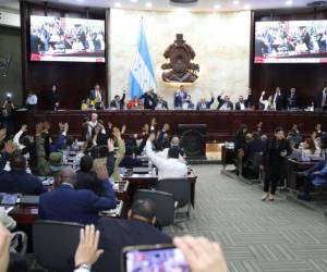 En un ambiente donde el oficialismo aseguraba que llegó a acuerdos, mientras la bancada nacionalista se abstenía a votar, inició la sesión extraordinaria en el Congreso Nacional este martes -16 de enero- donde los diputados eligieron a la nueva Junta Directiva para los dos años restantes, paquete de amnistías y la aprobación del Presupuesto General de la República 2024. A continuación las imágenes.