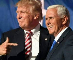 El presidente de Estados Unidos, Donald Trump, y el vicepresidente, Mike Pence. Foto: Agencia AFP