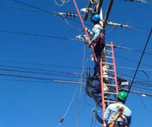 La Empresa Energía Honduras (EEH) anunció que la suspensión del servicio eléctrico será debido a labores de mantenimiento, foto: Cortesía EEH.