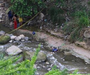 La escena del hallazgo del cadáver en la colonia Venezuela.