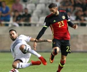 Yannick Carrasco ha utilizado el número 23 con la selección de Bélgica.