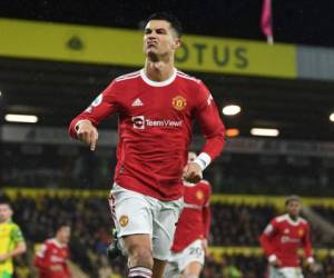 Así celebró Cristiano Ronaldo el gol anotado al Norwich.