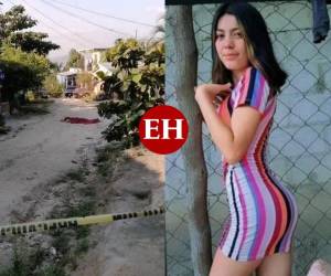 La menor fue asesinada disparos sobre esta calle de tierra de Choloma, al momento del ataque usaba el mismo vestido de la imagen.