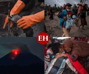 Unos 22 muertos, 26 desaparecidos, incontables desplazados y daños es el saldo que deja la erupción del volcán Semeru en Indonesia. Estas son las fotografías más desoladoras de la tragedia. Fotos: AFP