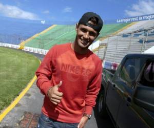 El jugador captado este día tras el entrenamiento de Olimpia. Foto: Juan Salgado.