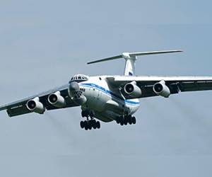 Imagen de referencia del avión ruso Il-76.