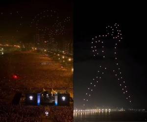 La alcaldía de la ciudad de Santos homenajeó al Rey Pelé de forma espectacular.