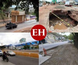 La pausa en la construcción de cuatro obras causa malestar en los capitalinos. Las obras están a inmediaciones de la tercera entrada de la Kennedy, en el bulevar Fuerzas Armadas a inmediaciones del Hato de Enmedio, en la salida al sur y tres túneles peatonales subterráneos (dos en bulevar Suyapa y uno en el Centroamérica)