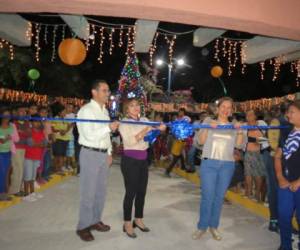 A La inauguración asistieron los habitantes del barrio La Merced.