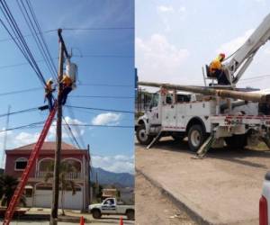 Las cuadrillas de la Empres Energía Honduras realizarán trabajos en varias colonias.