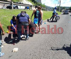 La joven fue arrastrada varios metros por un turismo en el anillo periférico. (Foto: El Heraldo Honduras, Noticias de Honduras)