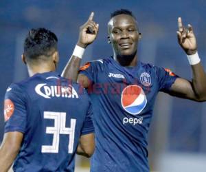 Rubilio Castillo se despachó con un gol ante el Portmore United de Jamaica. Foto: El Heraldo