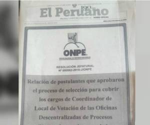 La particular imagen ha sido viralizada en Perú.