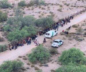 En 2018 la Patrulla Fronteriza reportó un total de 396,579 migrantes ilegales detenidos. (Foto: Cortesía @CBP)