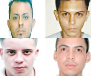 Marco Varela 33 años (izquiera arriba), Kevin López 20 años (derecha arriba), Jefry Aguilar 22 años (izquierda abajo) y Manuel Mejía 35 años (derecha abajo) fueron las víctimas de la masacre.