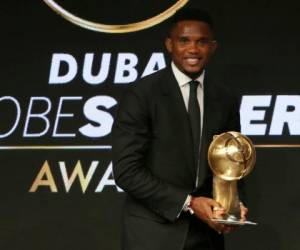 El delantero camerunés Samuel Eto'o durante la undécima Conferencia Internacional de Fútbol.