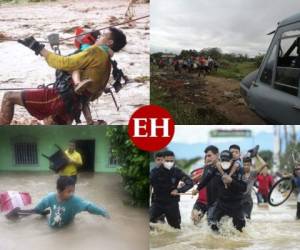 El paso de la tormenta tropical Eta por Honduras y Centroamérica dejó la muerte de decenas de personas y afectadas a miles de ellas. Durante toda la emergencia, equipos de rescate estuvieron dispuestas a ofrendar sus vidas por salvar la de las víctimas de este caótico fenómeno natural. Fotos: EL HERLADO/ Agencias/ Cuerpo de Bomberos/ Policía Nacional / Fuerzas Armadas.