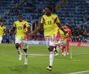 Yerri Mina tuvo una buena presentación en el Mundual de Rusia 2018 con la selección de Colombia. Foto:AP