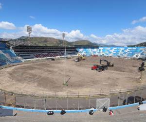 La grama del Estadio Nacional fue removida y se envió a la Penitenciaría de Támara. La grama se comenzará a sembrar en enero.