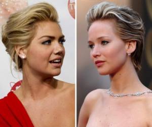 La modelo Kate Upton y Jennifer Lawrence.