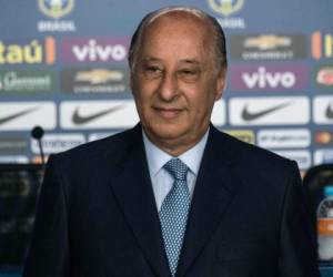 El presidente de la Federación Brasileña de Fútbol (CBF) Marco Polo Del Nero fue suspendido de por vida por la FIFA. (AFP)