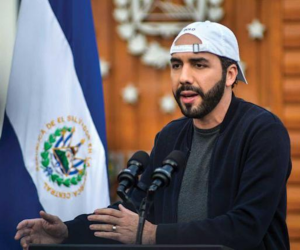 Presidente de El Salvador, Nayib Bulkele.