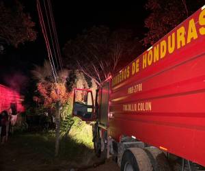 El Cuerpo de Bomberos llegó hasta el lugar donde se registró inicialmente el incendio.