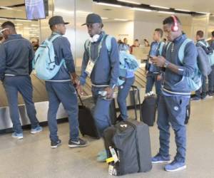 Los seleccionados hondureños a su llegada a Brasilia (Foto: Juan Salgado)