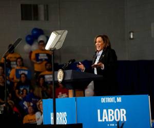 La vicepresidenta y candidata demócrata a la presidencia de Estados Unidos, Kamala Harris.