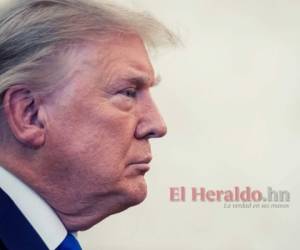 En esta foto de archivo, el presidente de Estados Unidos, Donald Trump, observa durante una ceremonia de entrega de la Medalla Presidencial de la Libertad al luchador Dan Gable en la Oficina Oval de la Casa Blanca en Washington. AFP