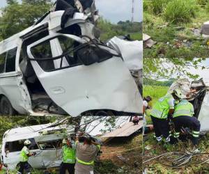 Cuatro migrantes hondureños murieron en un accidente de tránsito en Tabasco, México, desde el lugar llegan las imágenes del aparatoso volcamiento en el que algunas de las víctimas quedaron atrapadas.