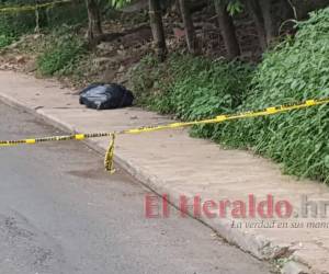 El cuerpo abandonado en una bolsa en la capital fue encontrado la tarde del sábado.