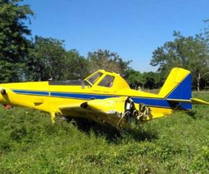 La avioneta es propiedad de una empresa, no especificada, que le brinda el servicio a empresas bananeras de la zona norte. Foto: Cortesía